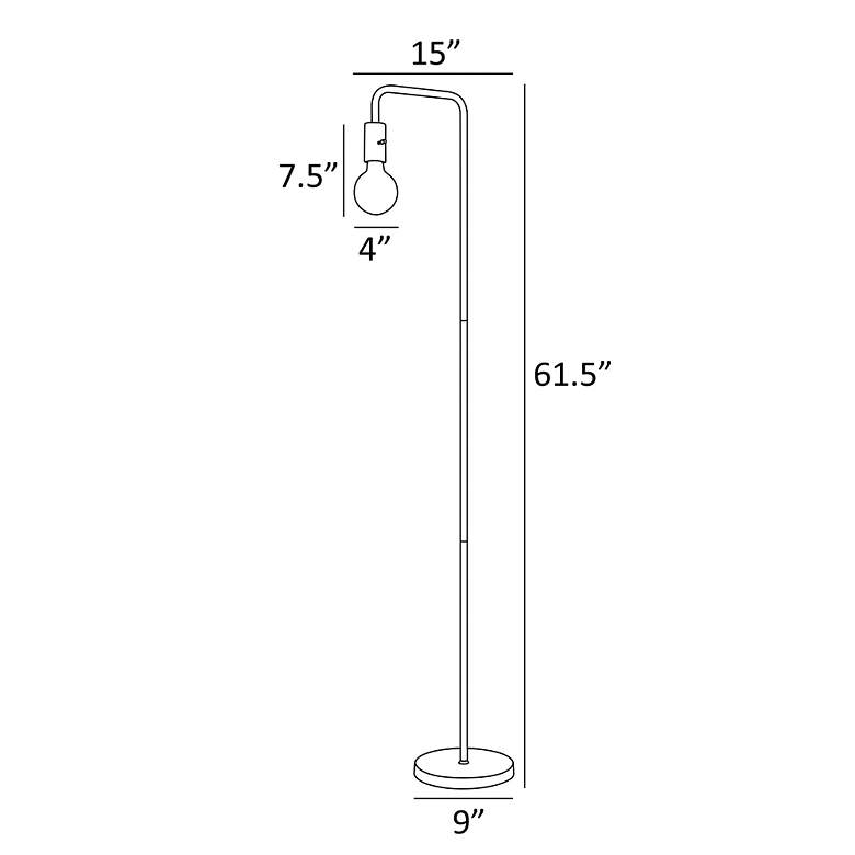 Image 4 Lite Source Nilmani 61 1/2" High French Gold Downbridge Floor Lamp more views