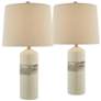 2_Lite Source Noelle 24 1/4" Natural Ceramic Table Lamps Set of 2