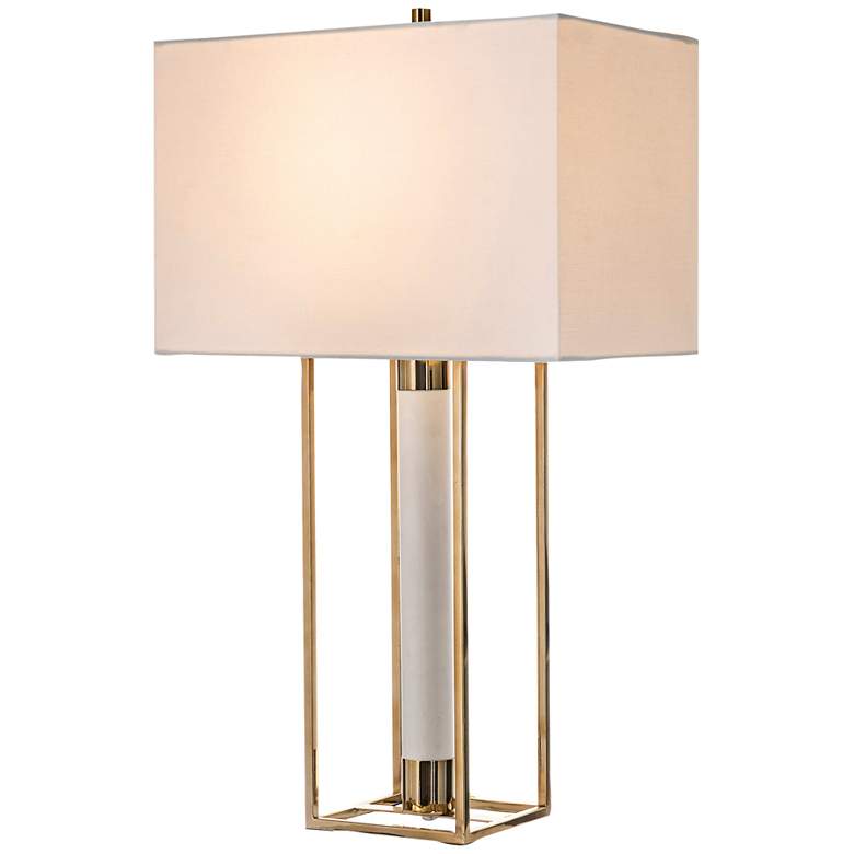 Image 1 Lite Source Noreen Polished Gold Open Frame Table Lamp