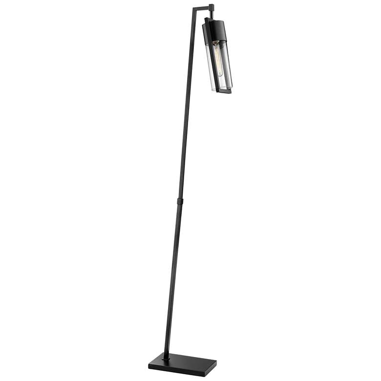 Image 2 Lite Source Norman 66 1/2" High Black Finish Modern Floor Lamp