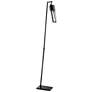2_Lite Source Norman 66 1/2" High Black Finish Modern Floor Lamp