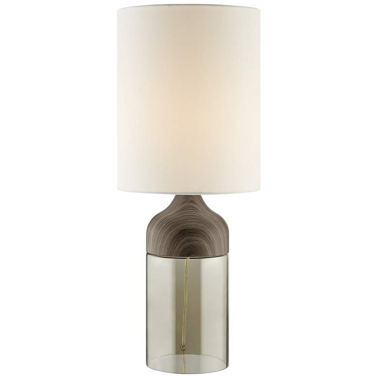 Image 2 Lite Source Obert 25" High Modern Brown Table Lamp