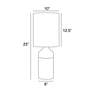 4_Lite Source Obert 25" High Modern Brown Table Lamp more views