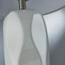 Lite Source Odelia 24" White Modern Ceramic Table Lamps Set of 2