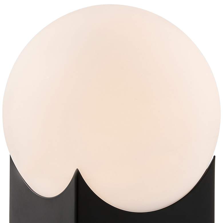 Image 3 Lite Source Oksena 11" Modern Black and Frosted Orb Accent Table Lamp more views