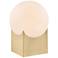 Lite Source Oksena 11" Modern Gold Frosted White Orb Accent Table Lamp
