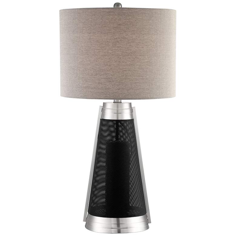 Image 2 Lite Source Olson 28 1/4" Black Metal LED Table Lamp with USB Port