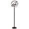 Lite Source Orbiton 66" Industrial Black Metal 3-Light Floor Lamp