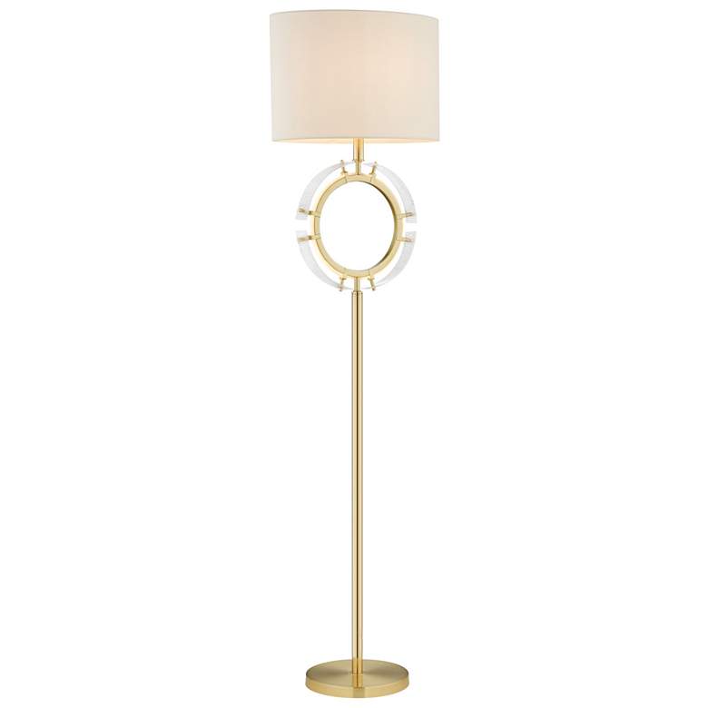Image 1 Lite Source Ordell 63 1/2" High Polished Gold Finish Modern Floor Lamp