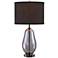 Lite Source Ovadia Smoked Chrome Glass Table Lamp