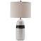 Lite Source Paiva 25 1/2" Gray and Black Crackle Ceramic Table Lamp