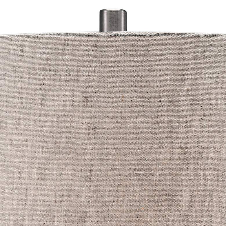 Image 3 Lite Source Paiva 25 1/2" Gray and Black Crackle Ceramic Table Lamp more views