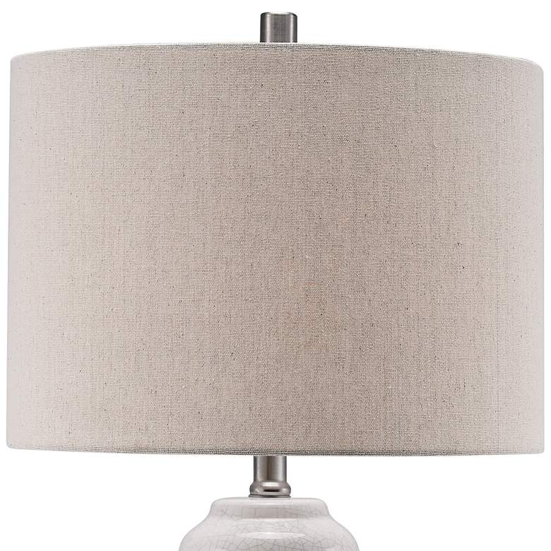 Image 4 Lite Source Paiva 25 1/2" Gray and Black Crackle Ceramic Table Lamp more views