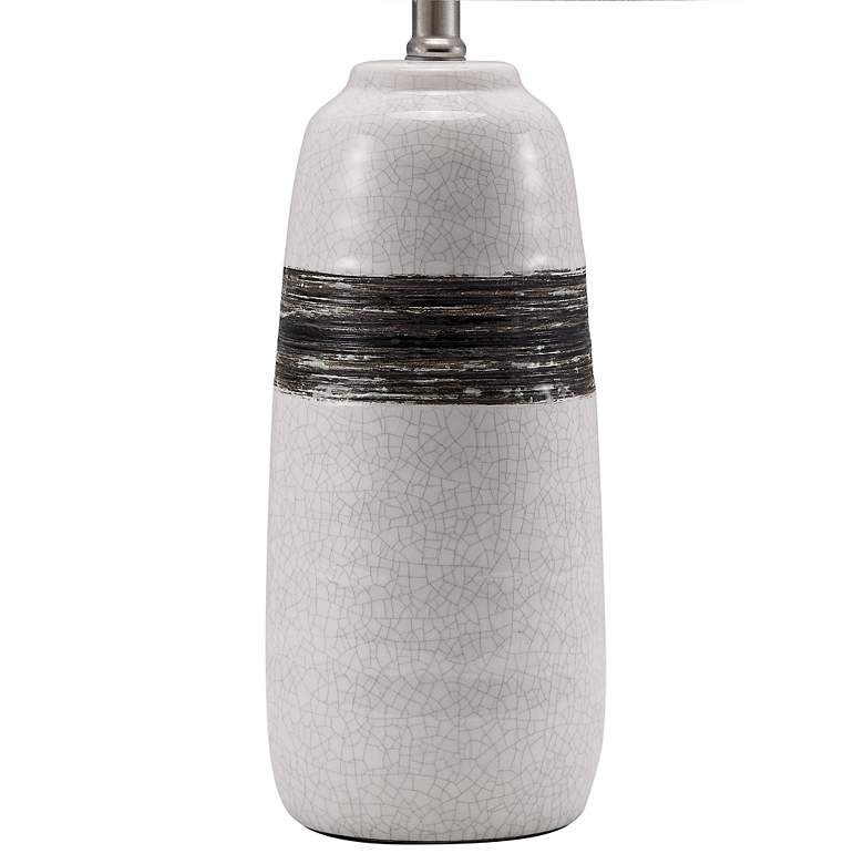Image 5 Lite Source Paiva 25 1/2" Gray and Black Crackle Ceramic Table Lamp more views