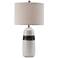 Lite Source Paiva Gray with Cracked Ceramic Table Lamp