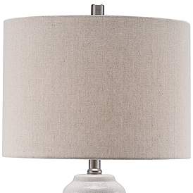 Image4 of Lite Source Paiva Gray with Cracked Ceramic Table Lamp more views