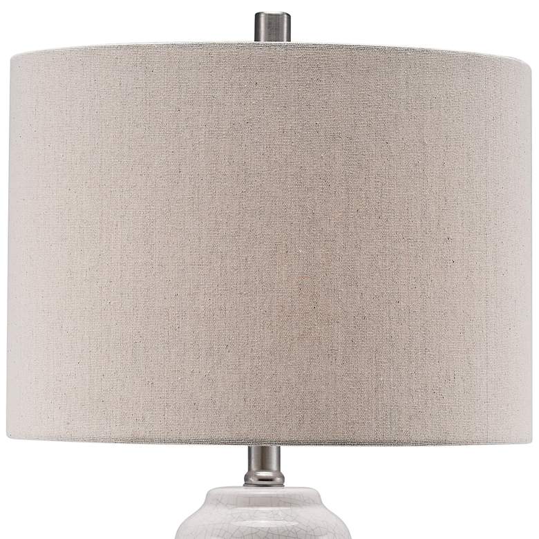 Image 4 Lite Source Paiva Gray with Cracked Ceramic Table Lamp more views