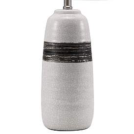 Image5 of Lite Source Paiva Gray with Cracked Ceramic Table Lamp more views