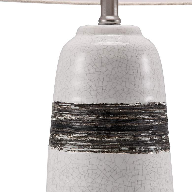 Image 6 Lite Source Paiva Gray with Cracked Ceramic Table Lamp more views