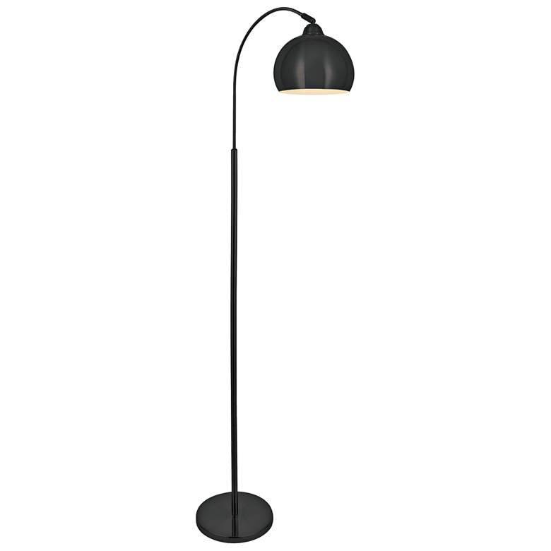 Image 1 Lite Source Palesa 65 1/2" Dark Bronze Metal Modern Dome Floor Lamp