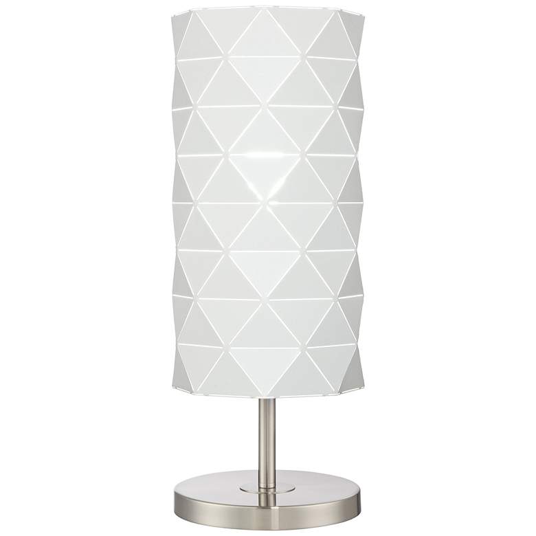 Image 1 Lite Source Pandora 21 1/4" Brushed Nickel Uplight Accent Table Lamp
