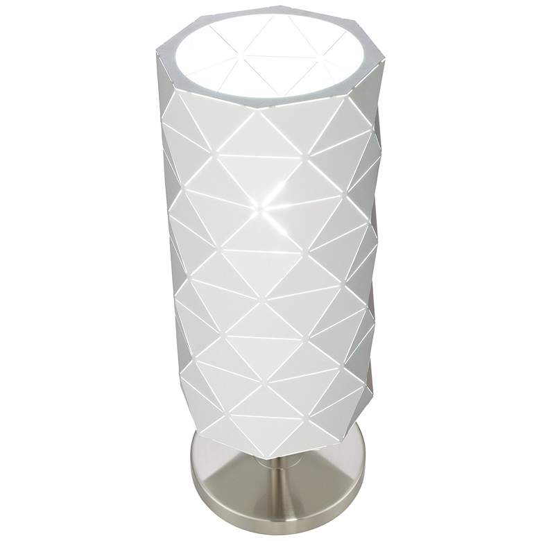 Image 2 Lite Source Pandora 21 1/4" Brushed Nickel Uplight Accent Table Lamp more views
