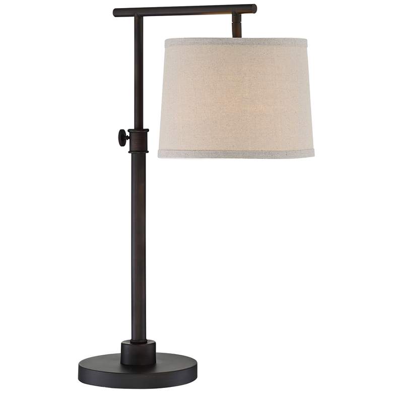 Image 1 Lite Source Pardes Dark Brown Adjustable Downbridge Desk Lamp