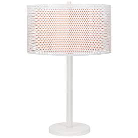 Image1 of Lite Source Parmida 28" White Metal Double Shade Modern Table Lamp
