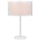 Lite Source Parmida 28" White Metal Double Shade Modern Table Lamp