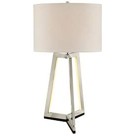 Image1 of Lite Source Pax 30 1/2" Chrome Table Lamp with LED Night Light