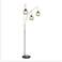 Lite Source Philis Brushed Nickel 3-Light Arc Floor Lamp