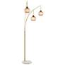 2_Lite Source Philis Gold 3-Light Arc Floor Lamp