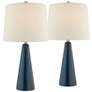 Lite Source Pillan 24 1/4" Blue Ceramic Table Lamps Set of 2