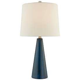 Image5 of Lite Source Pillan 24 1/4" Blue Ceramic Table Lamps Set of 2 more views