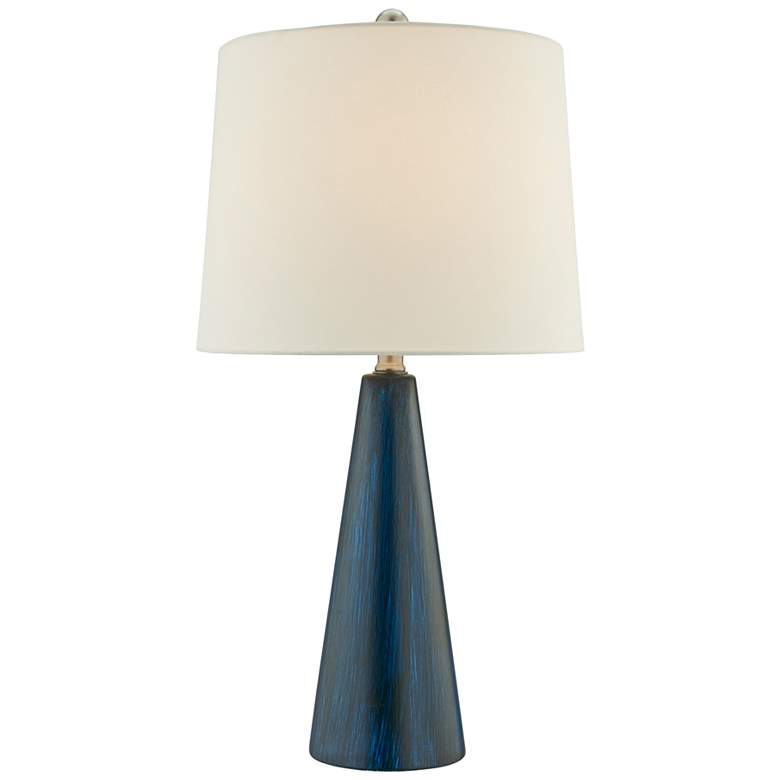 Image 5 Lite Source Pillan 24 1/4 inch Blue Ceramic Table Lamps Set of 2 more views