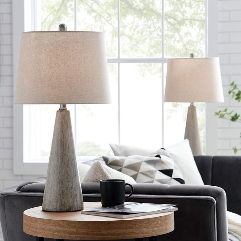 Image 1 Lite Source Pillan 24 1/4" Bronze Ceramic Table Lamps Set of 2