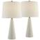 Lite Source Pillan 24 1/4" White Ceramic Table Lamps Set of 2