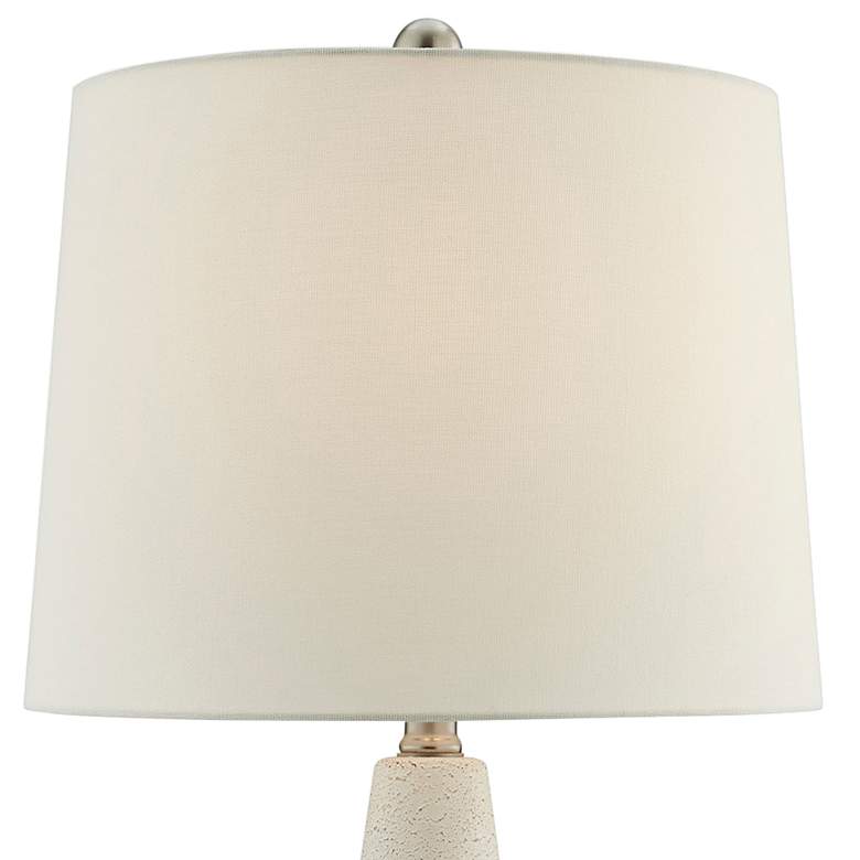 Image 3 Lite Source Pillan 24 1/4 inch White Ceramic Table Lamps Set of 2 more views