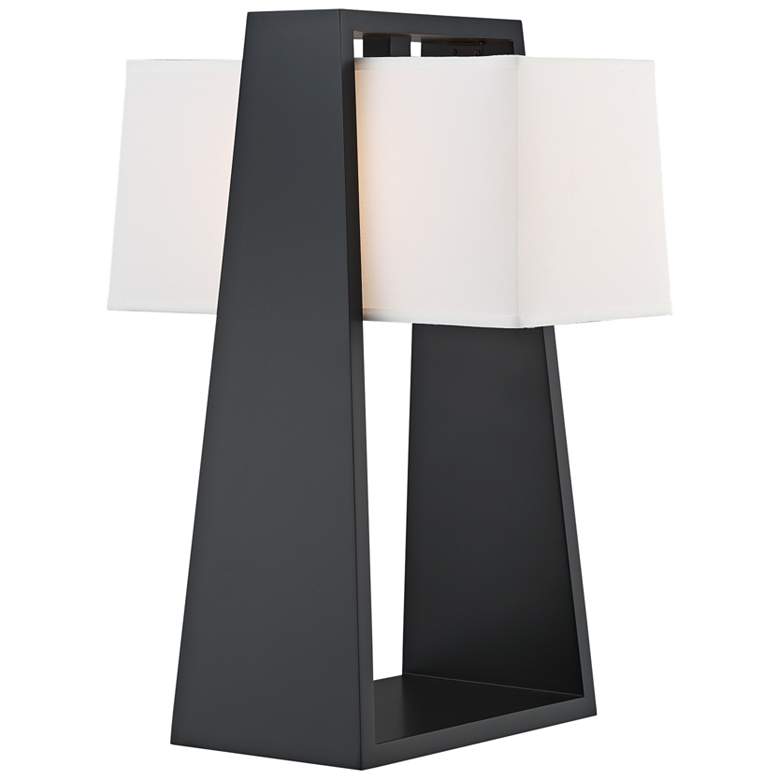 Image 1 Lite Source Plenn Charcoal Wood Table Lamp