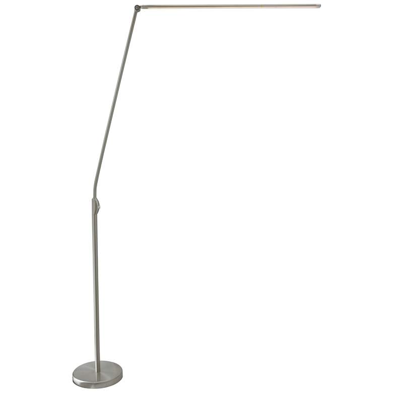 Image 2 Lite Source Pontus 82 1/2" Brushed Nickel LED Modern Floor Lamp