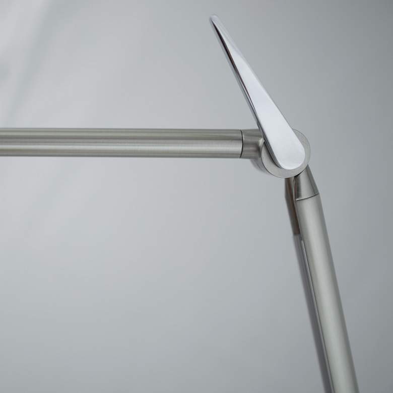 Image 4 Lite Source Pontus 82 1/2" Brushed Nickel LED Modern Floor Lamp more views