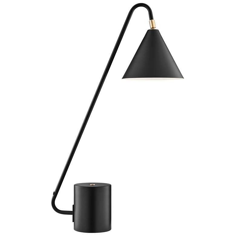 Image 1 Lite Source Quade 22" High Black Table Lamp