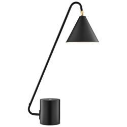 Lite Source Quade 22" High Black Table Lamp
