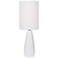 Lite Source Quatro 17" High White Ceramic Modern Accent Table Lamp