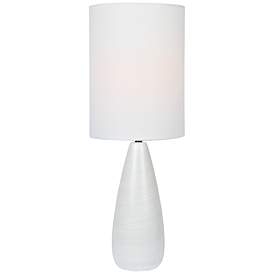 Image1 of Lite Source Quatro 26 1/4" Modern White Ceramic Table Lamp
