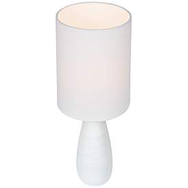 Image2 of Lite Source Quatro 26 1/4" Modern White Ceramic Table Lamp more views
