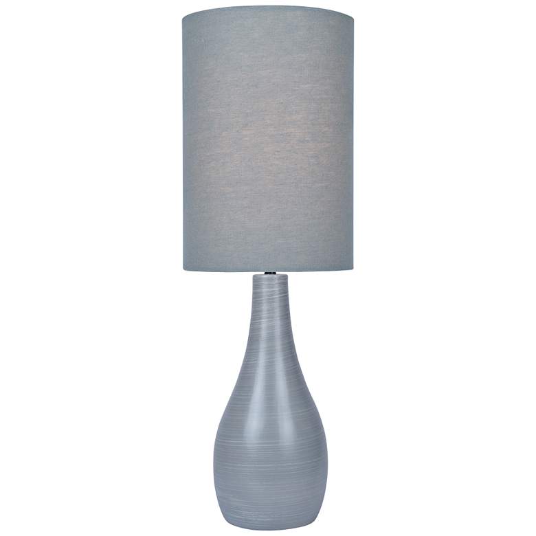 Image 1 Lite Source Quatro 31" High Gray Modern Table Lamp with Gray Shade
