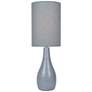 1_Lite Source Quatro 31" High Gray Modern Table Lamp with Gray Shade