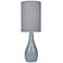 Lite Source Quatro 31" High Gray Modern Table Lamp with Gray Shade