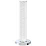 2_Lite Source Quilla 20" Chrome and Diamond Acrylic LED USB Table Lamp